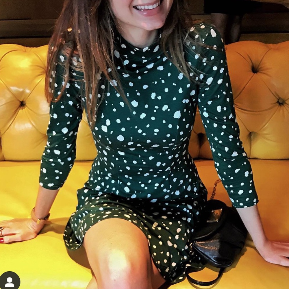 ASOS Green Polka Dot Dress